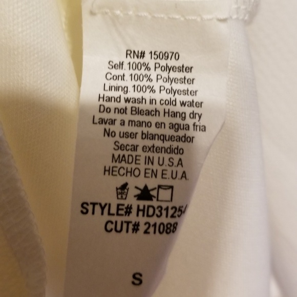 Ivory lace overlay hi-low dress - Picture 6 of 6